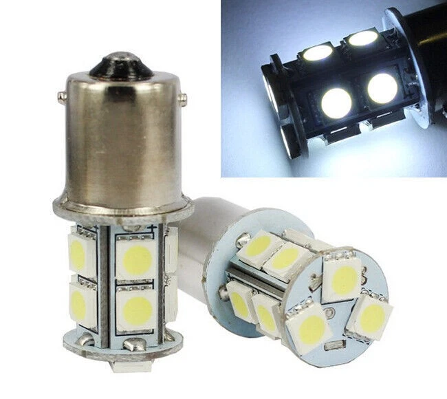 2 Stk Auto 24V 1156 BA15S 13 SMD LED Weiß Stand Brems Rücklicht KFZ - Bild 3 von 4