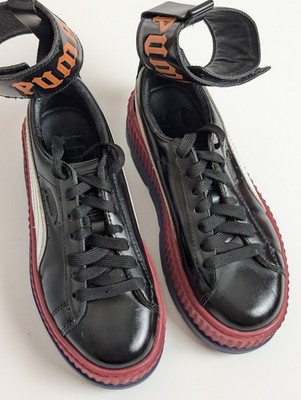 PUMA Women s Sneakers Black/Red/Blue Size 6.5 US (EUR 37)   Wear on Heel