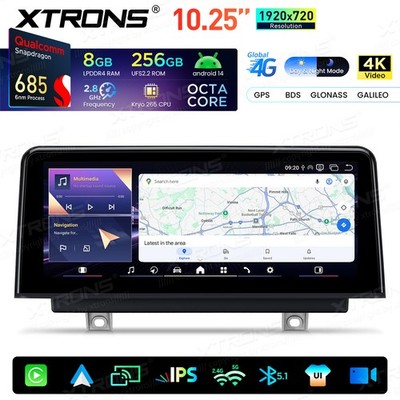 10,25'' 8G+256GB Qualcomm 685 Android 14 Autoradio für BMW F30 F36 F80 F83 NBT