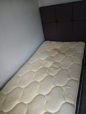 SEALY MIRACOIL MEMORY CUSHION TOP MATTRESS, AND DIVAN SINGLE BED