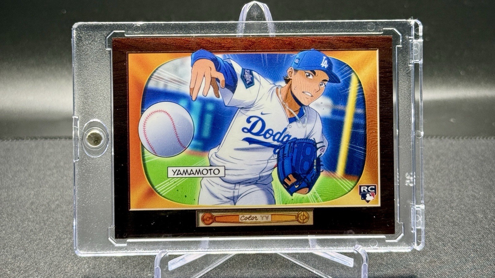 Yoshinobu Yamamoto 2024 Bowman's Best 1955 Bowman Anime SSP #BA-16 (RC) Dodgers