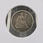 1871-P U.S. Seated Liberty Half Dime Ten Cents 10¢ LVB2.14