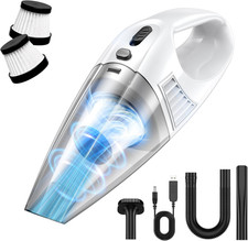 Image of 9000Pa  Powerful Cordless Car Vacuum Cleaner with 2 Filters Multi Nozzles