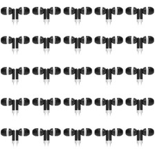 Bulk 50 Pack Earbuds Headphones for iPhone Android MP3 Black Wholesale
