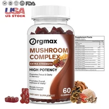 Organic Mushroom Complex w/ Lion's Mane Reishi Chaga Cordyceps Shiitake Maitake