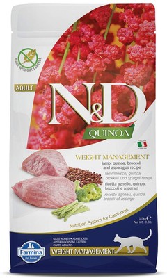 Farmina N&D, Quinoa Weight Management Lamb Quinoa Broccoli and Asparagus Reci...