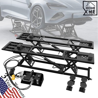 Portable Car Lift 7000LB Capacity 28'' Max Heavy-Duty Quick Jack w/ Locking Lever