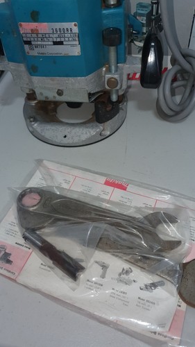 Makita 3600BR 1500W Plunge Router 240V Electrical Power Tool in Box JAPAN Made - Picture 4 of 9