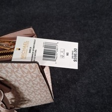 Michael Kors Sheila Satchel Crossbody & Jet Set Wallet Powder Blush NWT 9