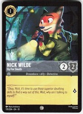Nick Wilde Sly Fox Sleuth 178/204 Whispers in the Well Disney Lorcana