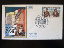 FRANCE PREMIER JOUR FDC YVERT 1774  PREPARATION DU CODE CIVIL 0,45F  PARIS  1973