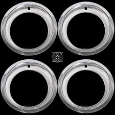 CHEVY GMC 6 LUG 15" RALLY WHEEL 3" DEEP TRIM RINGS BEAUTY RIM RING STEEL WHEELS