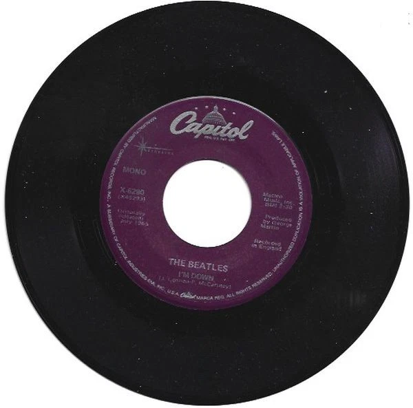 Beatles - Help ! / I'm Down Monaural 7" 45 RPM Single - Image 2 of 4
