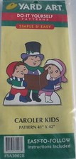 Caroler Kids Yard Art Pattern and Instructions 41" X 42"