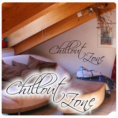 Chillout Zone Wandtattoo Wandaufkleber Wohnzimmer Chill Out Zone clickstick W594