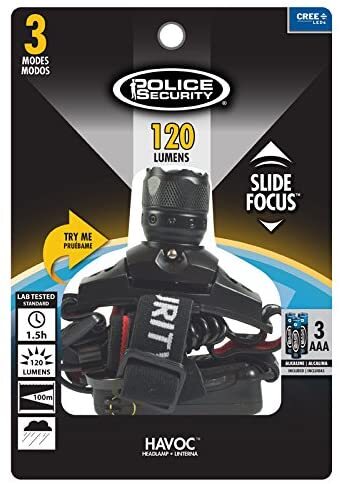 Faro de seguridad policial Havoc 120/180 con 3 baterías AAA - Imagen 5 de 5