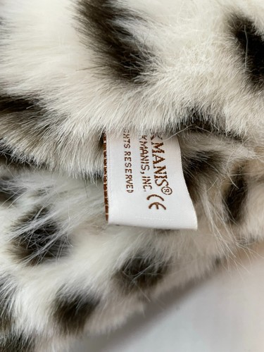 Very Rare Folkmanis Snow Leopard 36” Hand Puppet White Black New With Tags 2315 - Picture 11 of 17