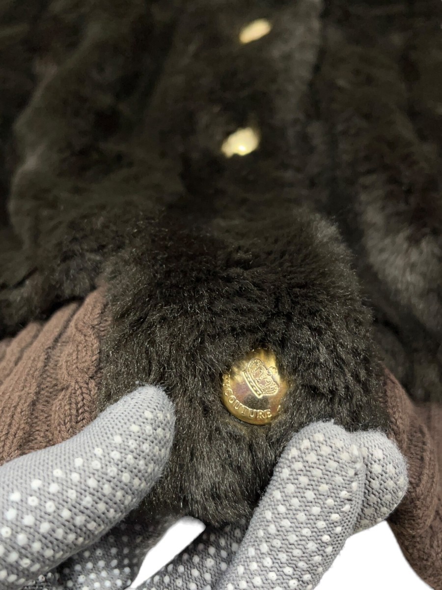 Vintage Juicy Couture Faux Fur Hooded Jacket Women's / M / US 6-8