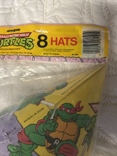 Bomboniere e calcolatrice vintage Tmnt Tartaruga Ninja Party tutto nuovo sigillato �� - Foto 8 di 11