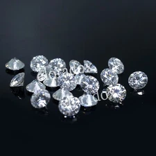 20 Pcs Natural DE Color VVS1 Brilliant Cut 0.90 MM Round White Certified Diamond