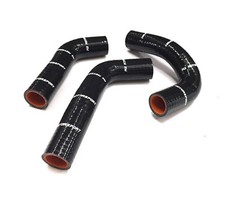BLACK SILICONE TOP BOTTOM RADIATOR WATER HOSES MAZDA MX5 1.8 Y3231