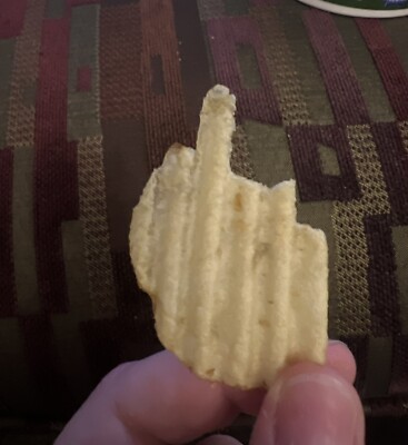 Flipped off Potato Chip | eBay
