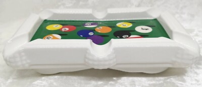 Stussy CERAMIC Billiards Pool Table Ashtray Cigar RARE With
