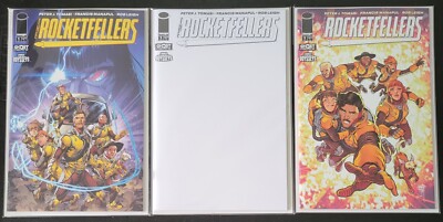 The Rocketfellers #1, Lot, 3 Standard Covers, NM/Better