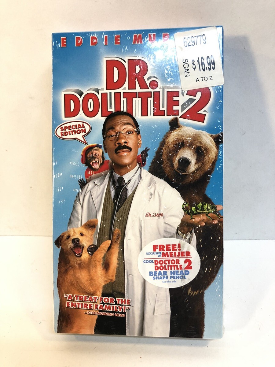 Dr. Dolittle 2 VHS New Sealed Classic Comedy Film G Eddie