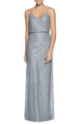 knee length dresses for ladies Athena Silver Metallic Cutout Drape Mini Dress XL main image 0