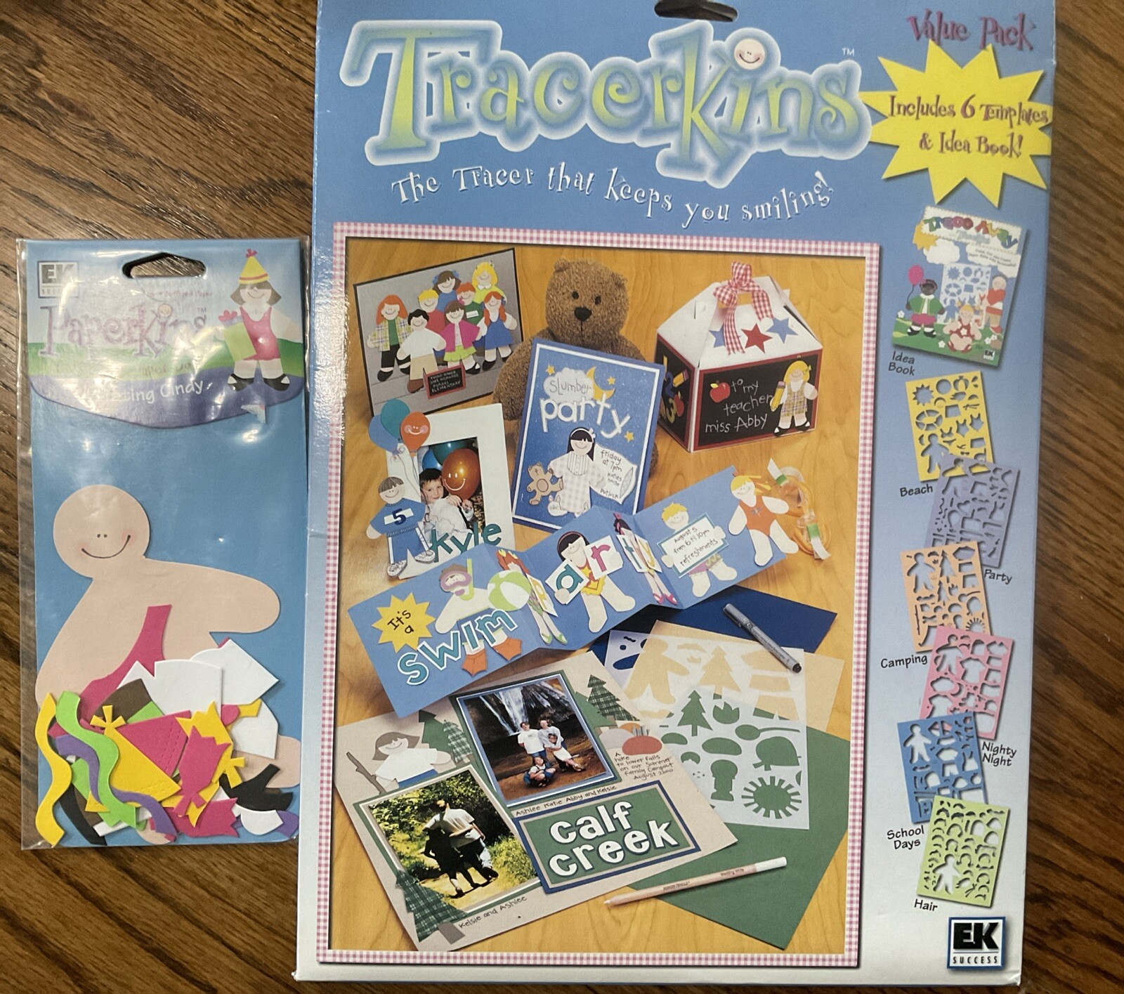 EK Tracerkins/ Paperkins Templates Scrapbooking, Open Package