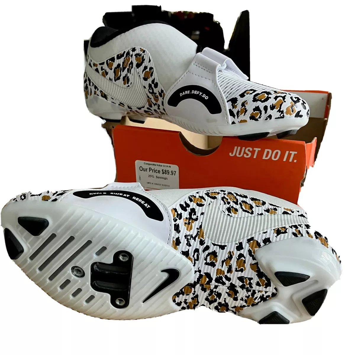 Brand New NIKE superrep cycle trainers Leopard Print Women s Size 3.5 UK