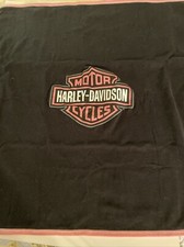 Harley-Davidson Motorcycle themed Black and Pink Baby Blanket Receiving Blanket
