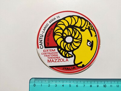 Aufkleber CTTM MAZZOLA CANTU' Vintage 80s Original Sticker