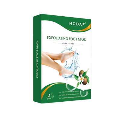Teebaum Peeling Fußmaske für weiche, glatte Füße - natürliche Haut - 2 Paar