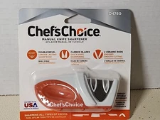CHEF'S CHOICE 2-STAGE MANUAL KNIFE SHARPENER | DOUBLE BEVEL  NEW
