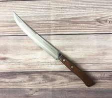 Vintage Flint Vanadium Slicer Knife 8.5โ Sharpened Wood Refinished Made In USA