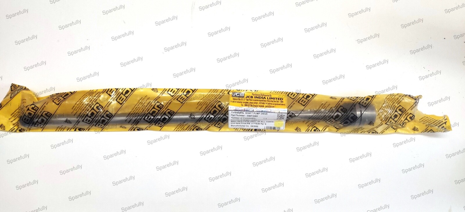 JCB GENUINE BACKHOE - PUMP DRIVE SHAFT SS700 GEARBOX (PART NO. 459/ ...