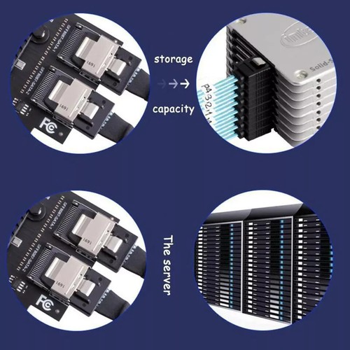 PCIE to Mini SAS/ Sata 3.0 8-Port Expansion PCIE3.0 To SFF 8087 SFF-8087 Adapter - Afbeelding 4 van 6