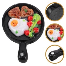 Dollhouse Breakfast Skillet Meal Food Pan 2 Piece Set 1:12 Scale Diorama