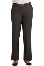 Edwards 8526 STEEL GREY Ladies Synergy Flat Front Dress Pants Size 12 Unhemmed L