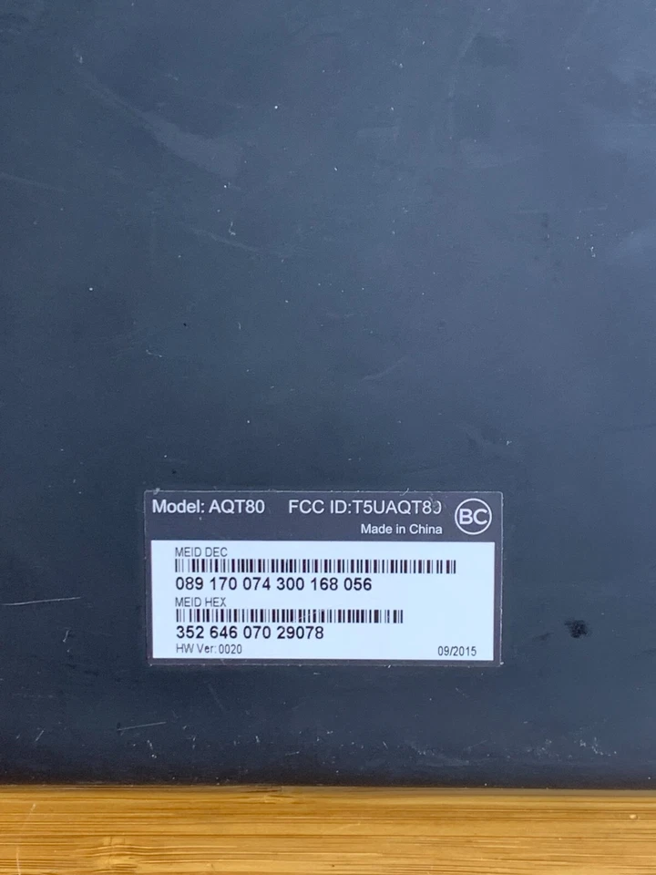 Sprint AQT80 Slate 8 in Black 16GB Wi-Fi+4G Sprint 8" Tablet Tested - Image 3 of 3