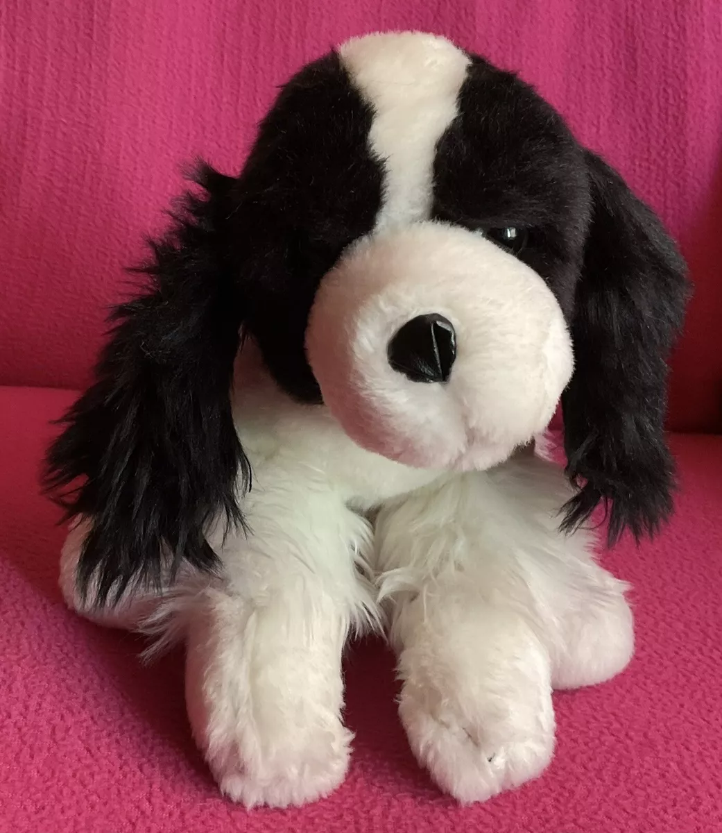 Animal Alley Spaniel Dog Black White Soft Plush Toy 14 Toys R Us