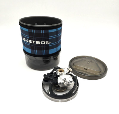 Jetboil MiniMo Canister Stove -Blie Plaid Personal Cook System