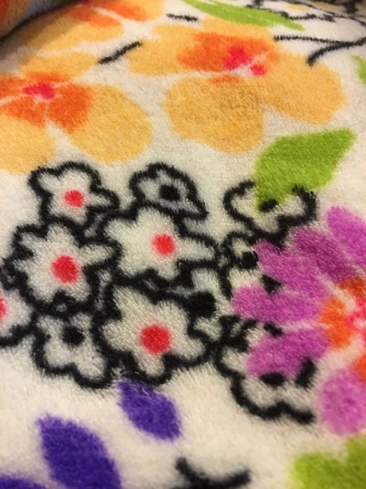 Разноцветный яркий цветок одеяло цветочный флис плед сад - Изображение 4 из 4