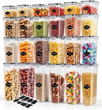 48 pc Airtight Food Storage Containers with Lids Leak Proof | 24 Containers Set
