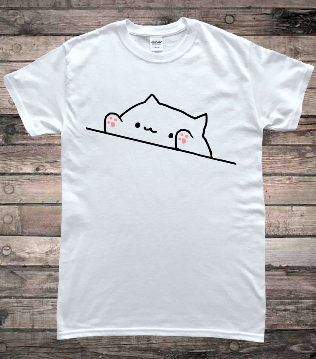  bongo cat meme tshirt with a cute bongo cat : Clothing