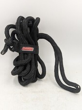 Coleman Dock Line Rope 15 ft Black With 12" Loop/Eye, Used, 15'