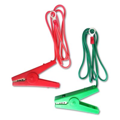 QMARK 2 Pack Electric Fence Jumper Leads Cable with Crocodile Clip,Fencing Sy...