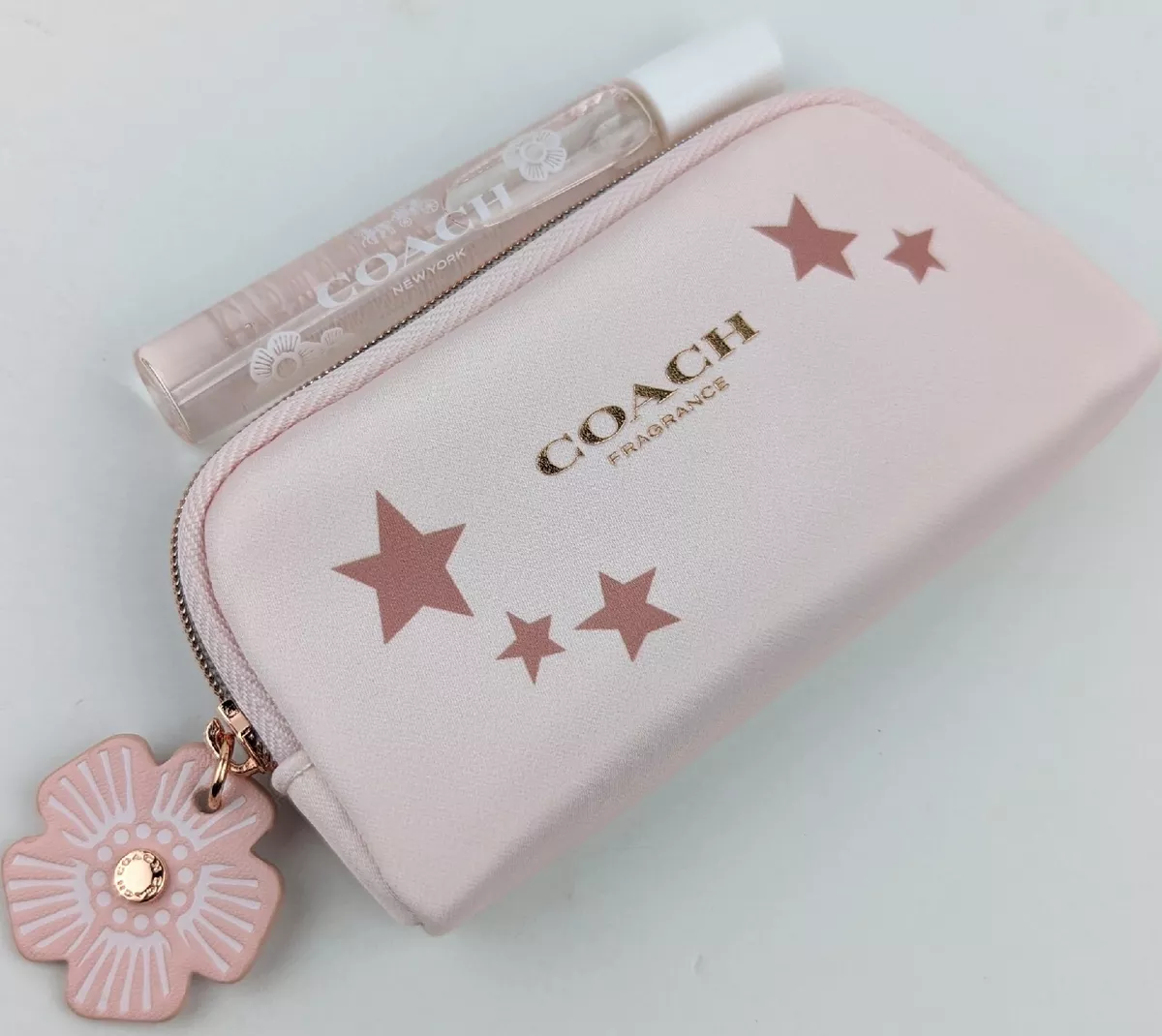 Coach floral hotsell pouch